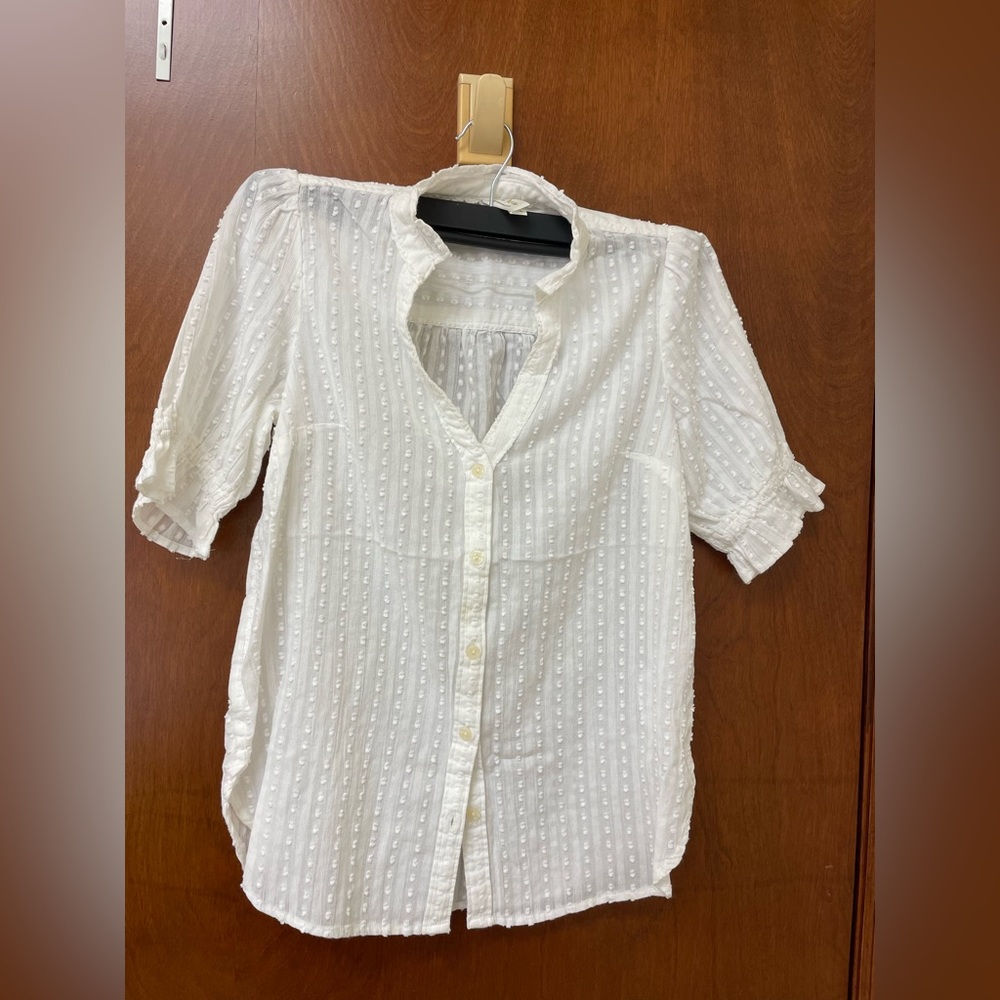 Anthropologie white top